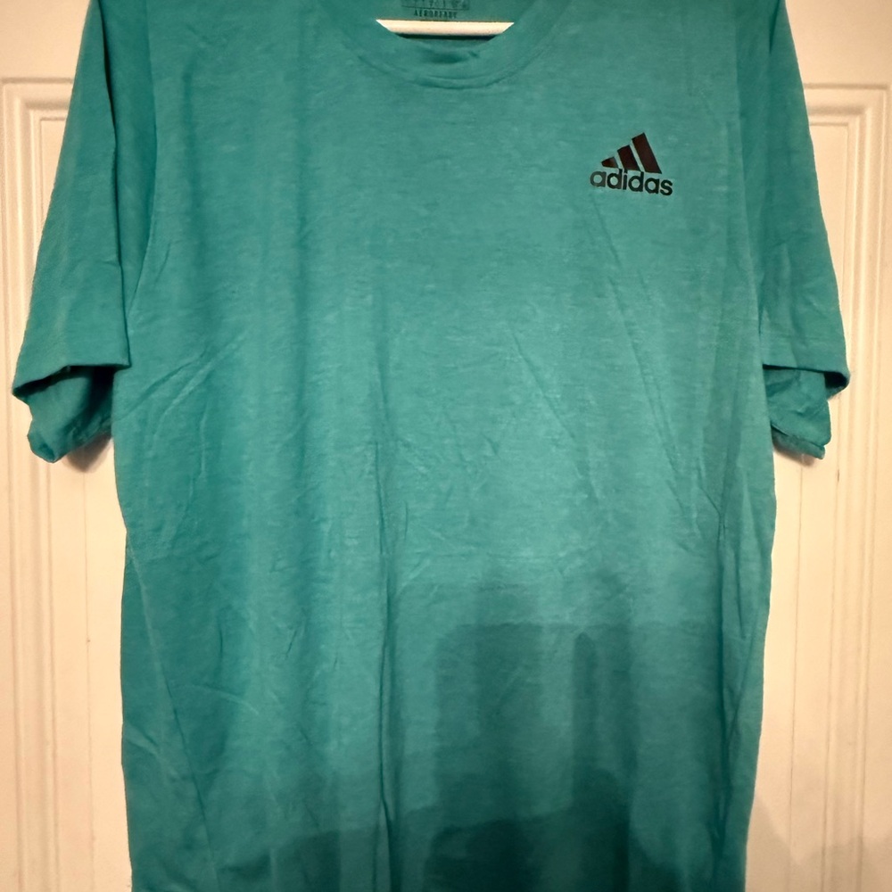 Adidas Men's Teal Short Sleeve Tee